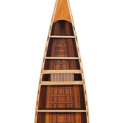 21" Wood Brown Solid Wood Six Tier Boat Bookcase HomeRoots
