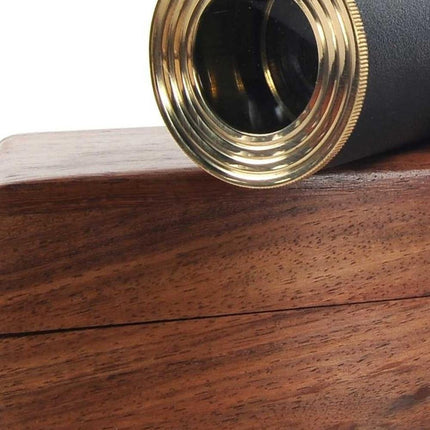 1.5" X 15" X 1.5" Handheld Telescope In Wood Box HomeRoots