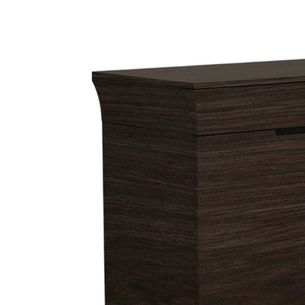 70" Dark Brown Two Drawer Buffet Table with Four Doors HomeRoots