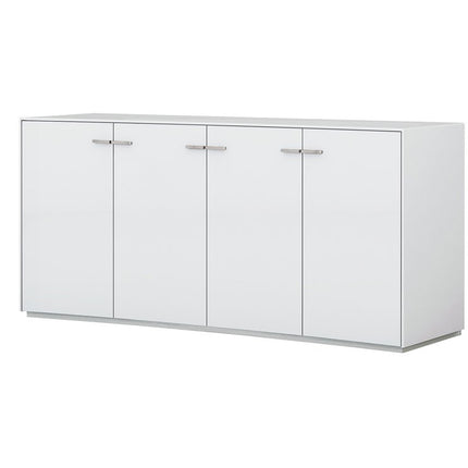 72" White Buffet Table with Four Doors HomeRoots