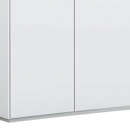 72" White Buffet Table with Four Doors HomeRoots