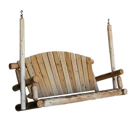 71" X 24" X 47"  Natural Wood Porch Swing HomeRoots