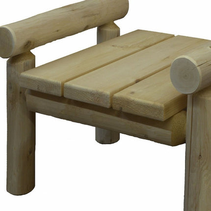 28" X 20" X 18"  Natural Wood Ottoman HomeRoots