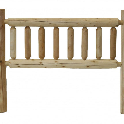 Natural Light Honey Finish Cedar Log Twin Headboard HomeRoots