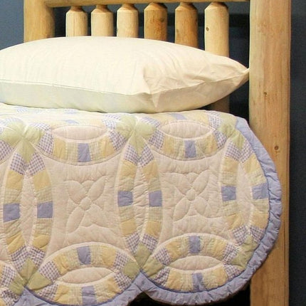 Natural Clear Finish Cedar Log Queen Headboard HomeRoots