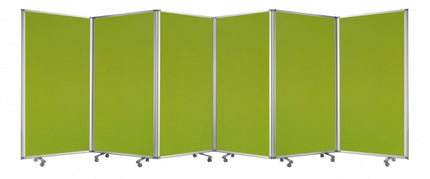 71" Green Iron Folding Six Panel Screen Room Divider HomeRoots