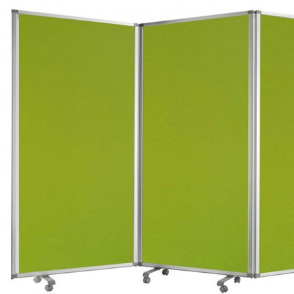 71" Green Iron Folding Nine Panel Screen Room Divider HomeRoots