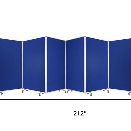 71" Green Iron Folding Six Panel Screen Room Divider HomeRoots