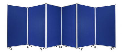 71" Green Iron Folding Six Panel Screen Room Divider HomeRoots