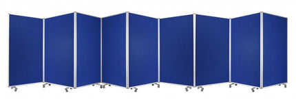 71" Green Iron Folding Nine Panel Screen Room Divider HomeRoots