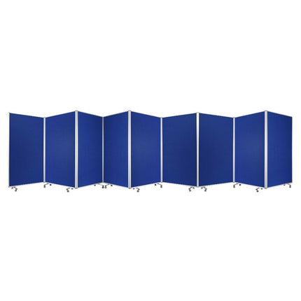 71" Green Iron Folding Nine Panel Screen Room Divider HomeRoots