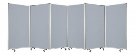 71" Green Iron Folding Six Panel Screen Room Divider HomeRoots