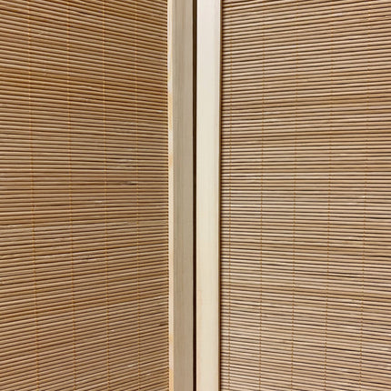 71" Brown Folding Three Panel Screen Room Divider HomeRoots