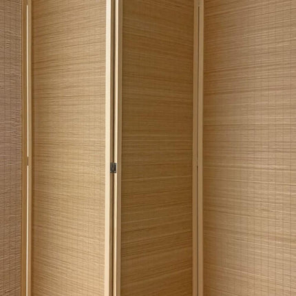 71" Brown Folding Three Panel Screen Room Divider HomeRoots