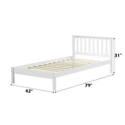 ACME 37152 Freya White Twin Bed  6