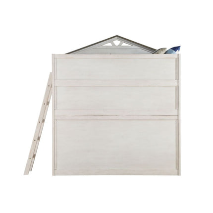 ACME 37165 Tree House Loft Bed (Twin Size), Weathered White & Washed Gray (1Set/2Ctn)  13