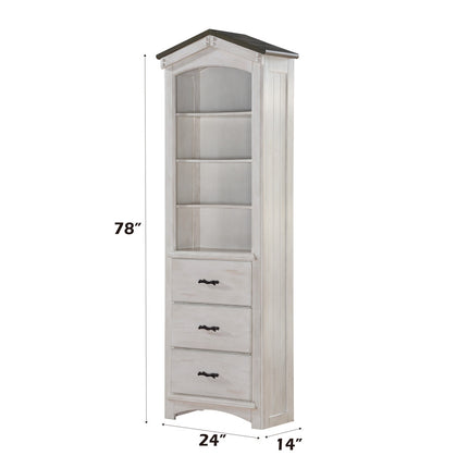 ACME 37168 Tree House Bookcase, Weathered White & Washed Gray  6