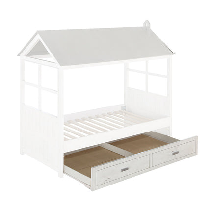 ACME 37173 Tree House II Trundle (Twin), Weathered White & Washed Gray