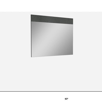 48" Gray Wood Framed Accent Mirror HomeRoots