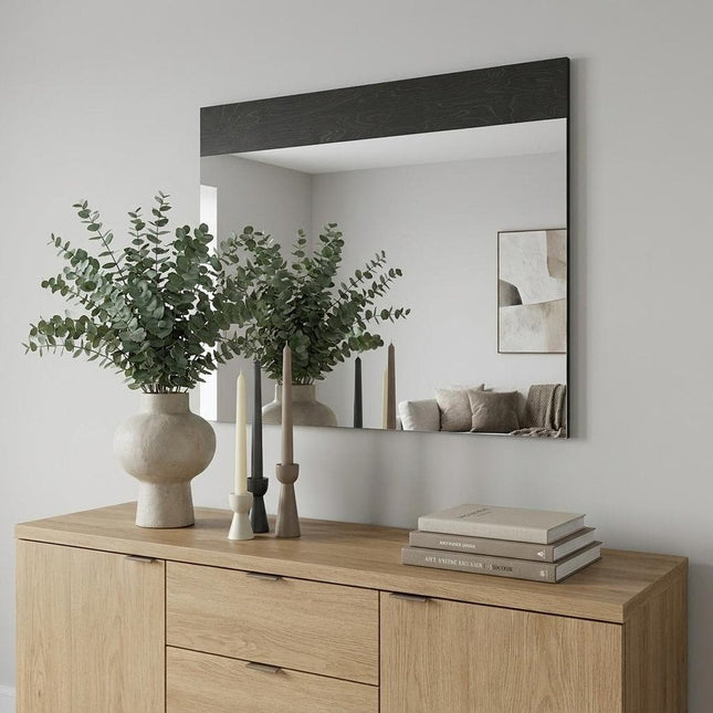 48" Gray Wood Framed Accent Mirror HomeRoots