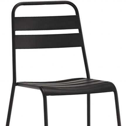 Set of Four Gray Faux Leather Dining Side Chairs HomeRoots