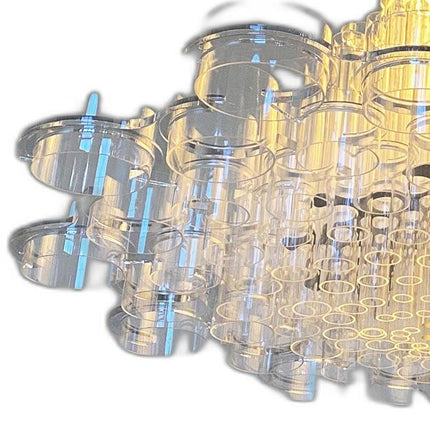 39 X 39 X 70 White Acrylic Pendant Lamp HomeRoots