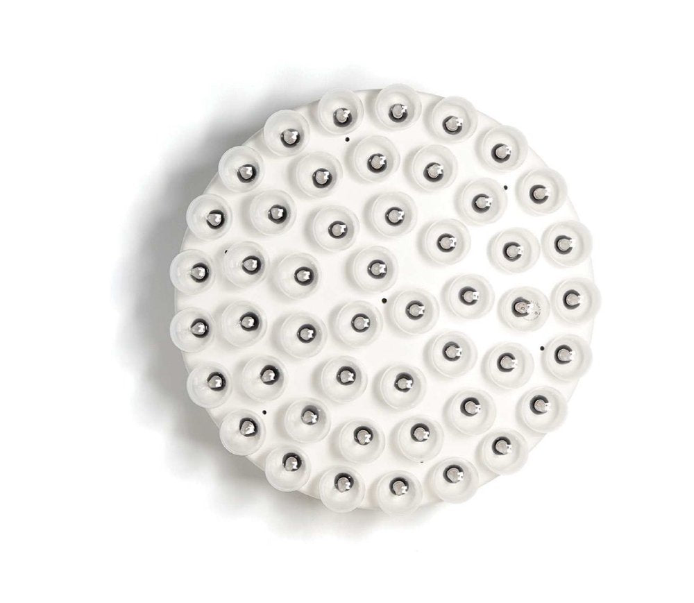 29 X 29 X 7 White Glass Metal Pendant Lamp