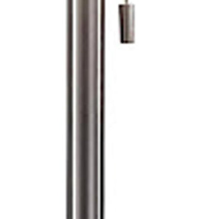 22" Antiqued Brass Metal Cylinder Table Lamp With Off White Drum Shade HomeRoots