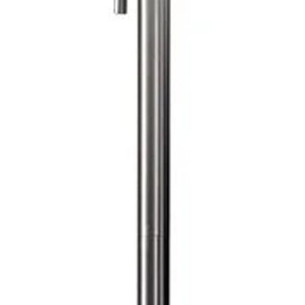 61" Silver Metal Floor Lamp With Fabric Shade HomeRoots