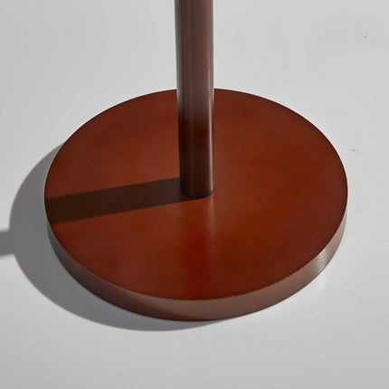 65" Brown Solid Wood Floor Lamp With Beige Linen Drum Shade HomeRoots