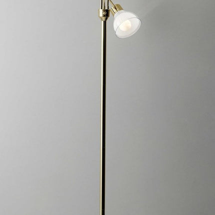 69" Gold Three Light Tree Floor Lamp With Clear Plastic Bowl Shade HomeRoots