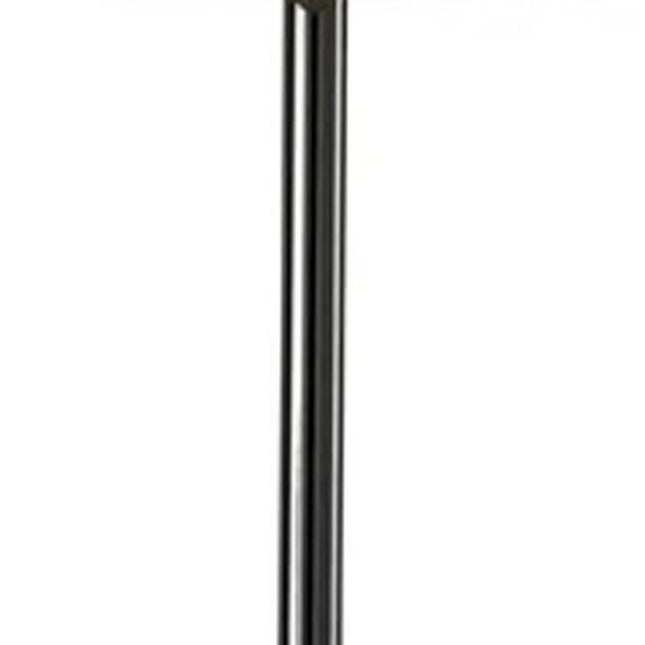 Black Nickel Finish Metal Tall White Shade Table Lamp