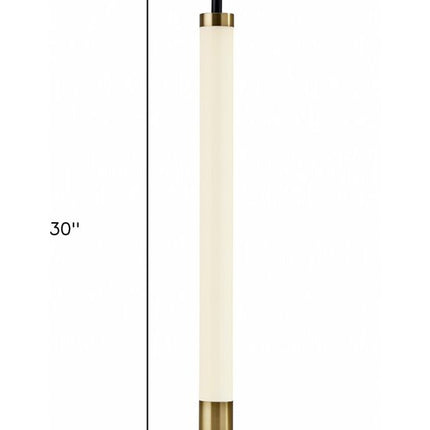 30" Black Marble Metal Standard Table Lamp HomeRoots