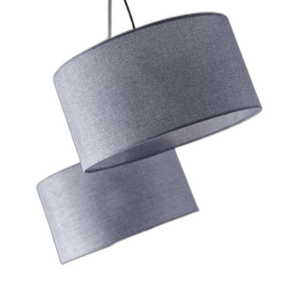 91" Silver Three Light Tree Floor Lamp With Gray Linen Drum Shade HomeRoots