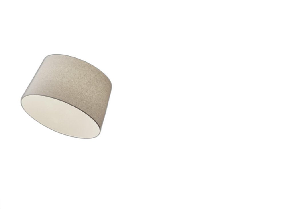 83" Silver Arc Floor Lamp With White Linen Empire Shade