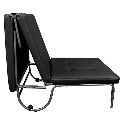 ACME 37276 Senon Adjustable Chair (Futon), Silver & Black