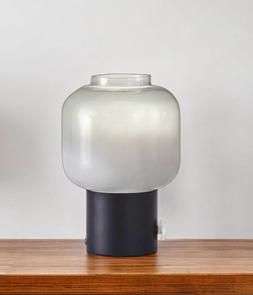 Mod Pod Black Glass Table Lamp