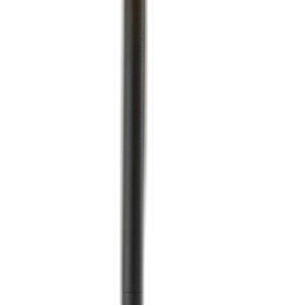 60" Brown And Black Floor Lamp With Brown Veneer Drum Shade HomeRoots