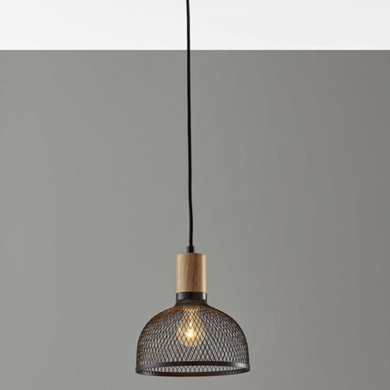 Caged Black Metal Small Ceiling Pendant HomeRoots