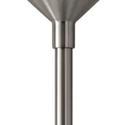 73" Silver Torchiere Floor Lamp With White Acrylic Cone Shade HomeRoots