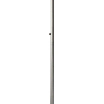 73" Silver Torchiere Floor Lamp With White Acrylic Cone Shade HomeRoots