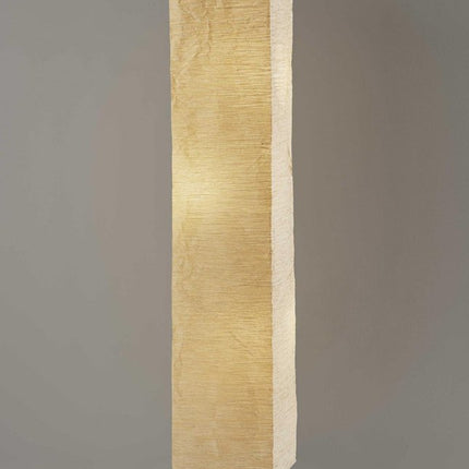 58" Natural Column Floor Lamp With Natural Paper Shade HomeRoots