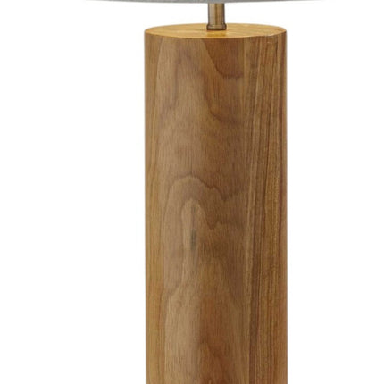 26" Natural Column Lamp With Cone Shade HomeRoots