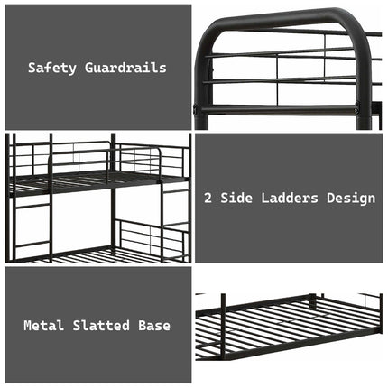 ACME 37335 Cairo Triple Bunk Bed - Twin, Sandy Black (1Set/2Ctn)