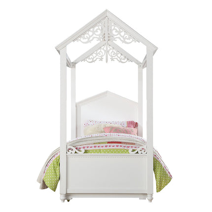 ACME 37350T Rapunzel Twin Bed, White (1Set/2Ctn)