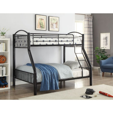 ACME 37380BK Cayelynn Twin/Full Bunk Bed, Black
