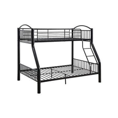 ACME 37380BK Cayelynn Twin/Full Bunk Bed, Black ACME Furniture