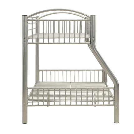 ACME 37380SI Cayelynn Twin/Full Bunk Bed, Silver