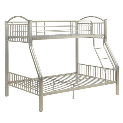 ACME 37380SI Cayelynn Twin/Full Bunk Bed, Silver