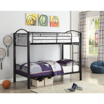 ACME 37385BK Cayelynn Twin Bunk Bed, Black